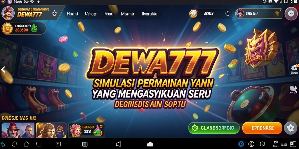 Tampilan gameplay seru dari DEWA777 dengan interaksi mendalam.