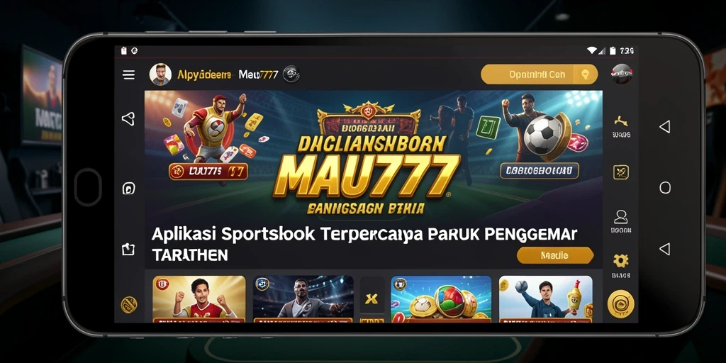 Tampilan antarmuka menarik dari MAU777 dengan fitur taruhan olahraga.