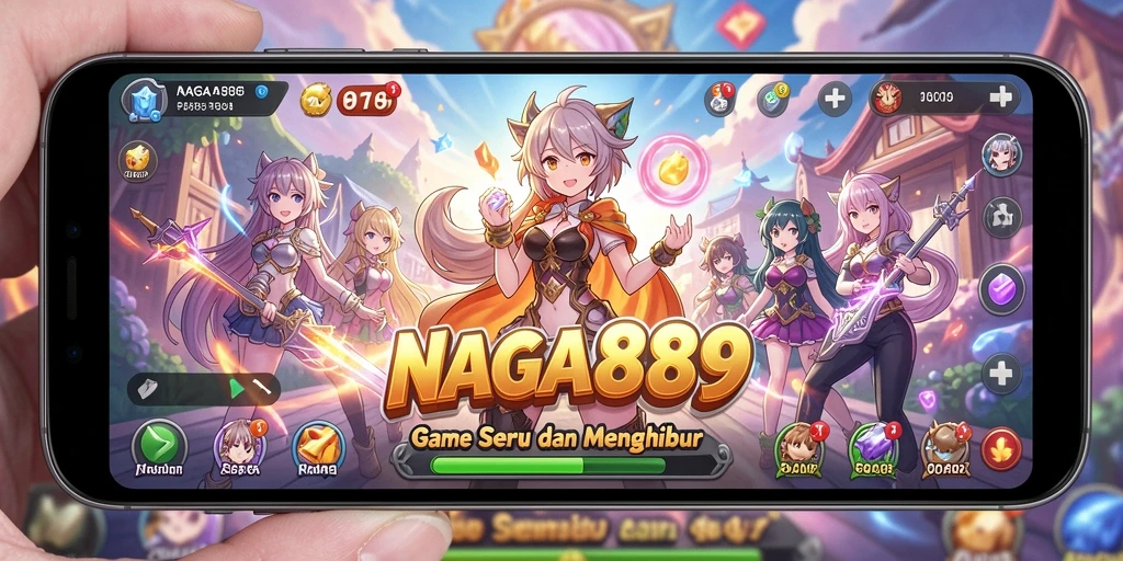 Tampilan seru dari gameplay NAGA889 yang penuh warna.