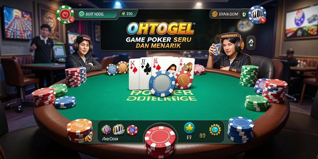Tampilan utama OHTOGEL dengan gameplay poker yang menarik dan interaktif.