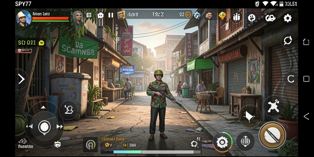 Tampilan screenshot SPY77 menampilkan aksi seru dalam permainan Casual.